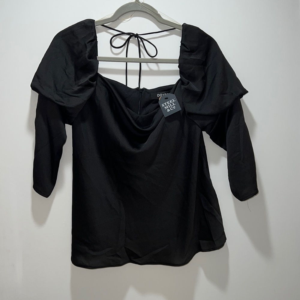 Satin Cowl Neck Top